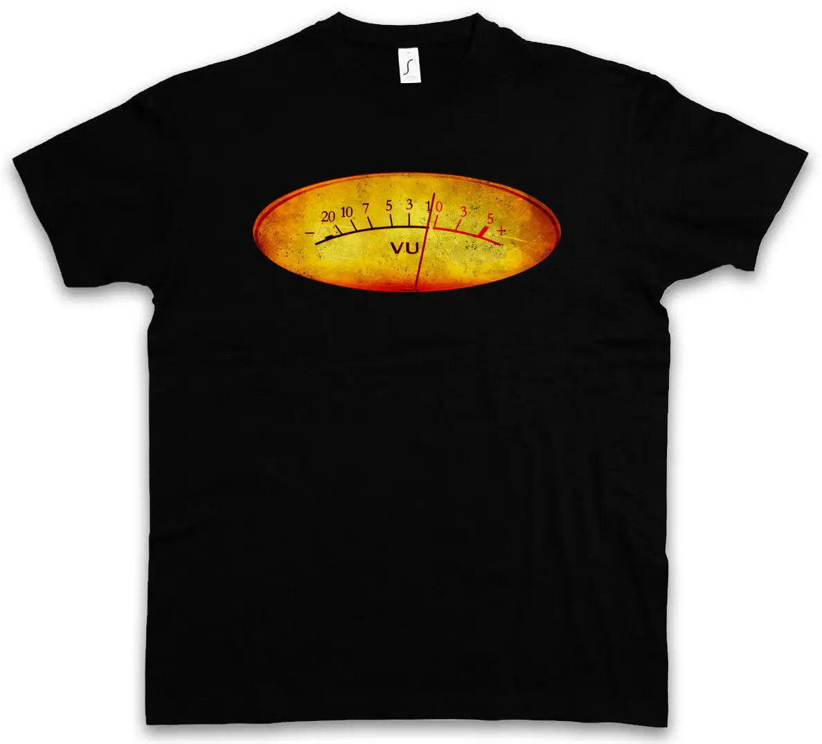 Vu Volume Units Meter I T-Shirt Decibel Music Bass Retro Vinyl Stereo Music