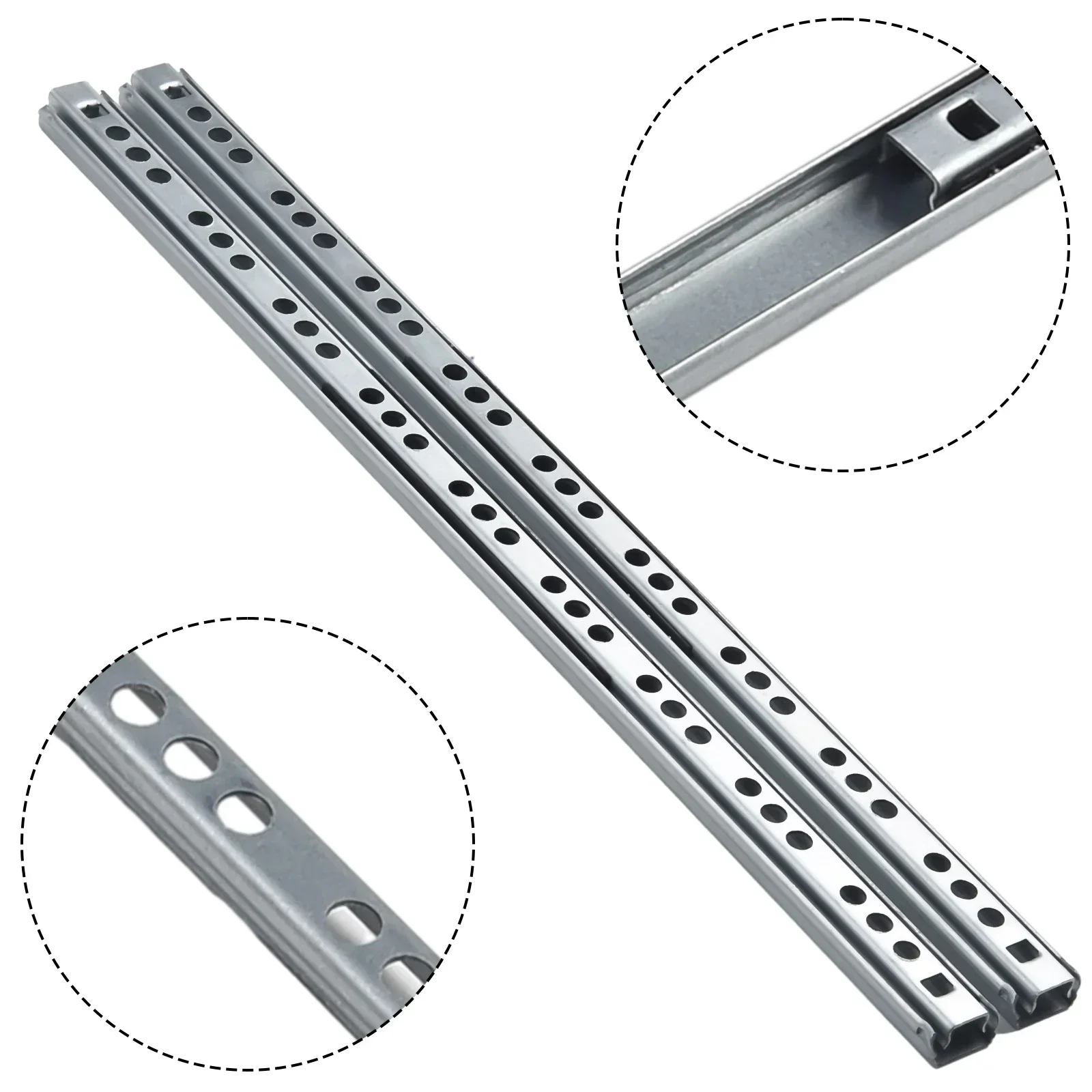 2Pcs Ball Bearing Drawer Slides Furniture Keyboard Cabinet Cupboard Drawer Runners drawer slides