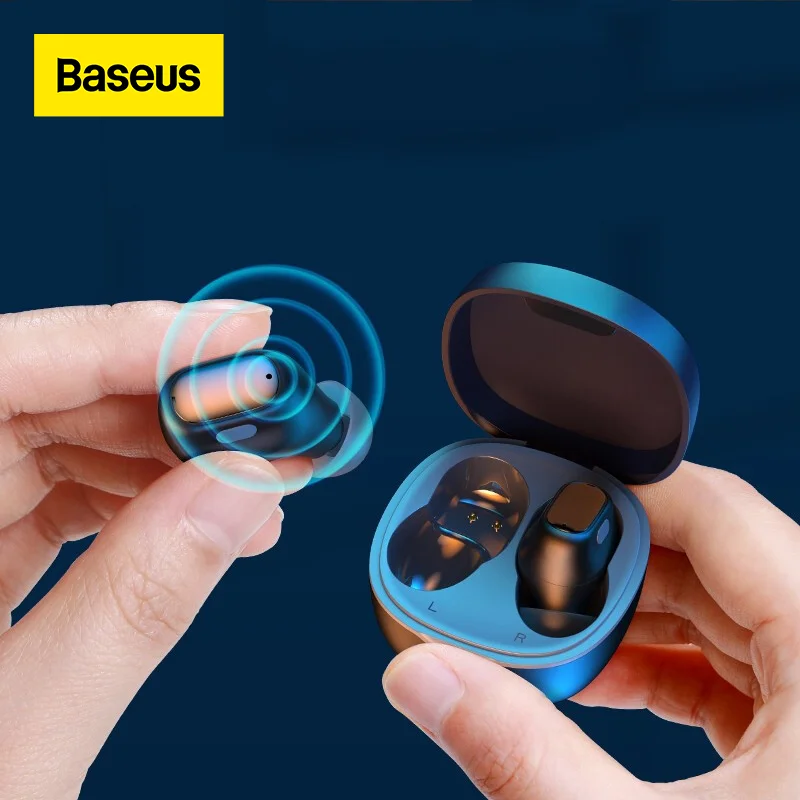 Fones de ouvido estéreo sem fio 5.0 bluetooth controle toque com cancelamento ruído jogos