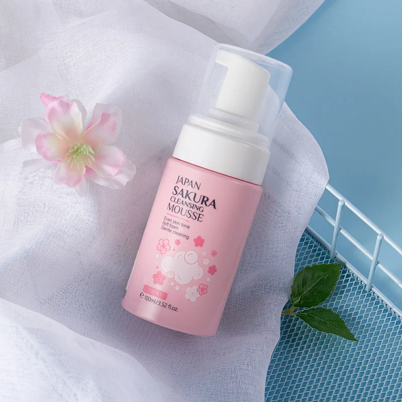 Face Wash Japan Sakura Cleansing Mousse 100ml Skin Care