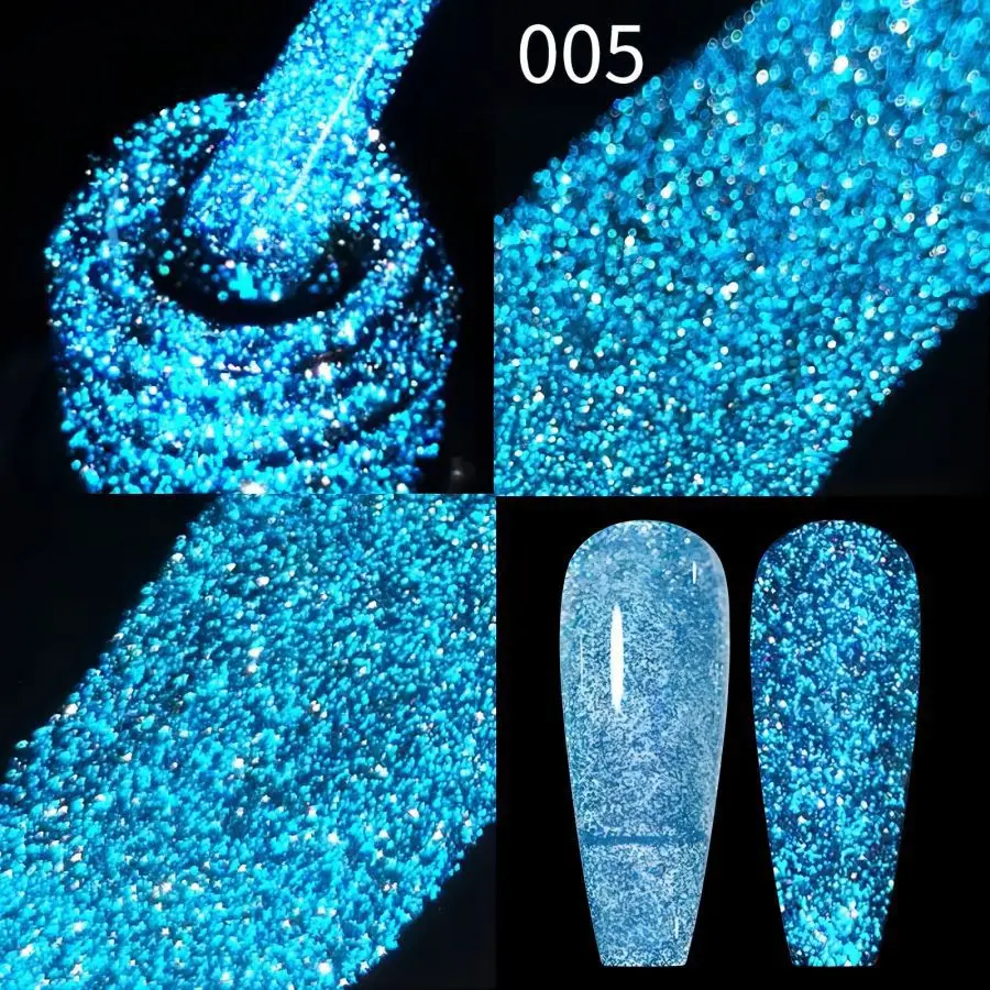 8ml Colorful Reflective Glitter Gel Nail Polish Super Flash Diamond Sparkling Painting Gel Polish Semi Permanent UV/LED Nail Gel 4