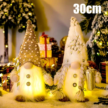 30cm Glowing Gnome Christmas Decoration 1