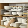 Kitchen Cupboard Organizer Retractable Cabinet Shelf Seasoning Bottle Spice Rack Dish Shelf Kitchen Accessories Storage Rack 6