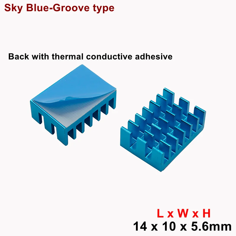 10-Pack Aluminum Heatsink Radiators for Enhanced Heat Dissipation