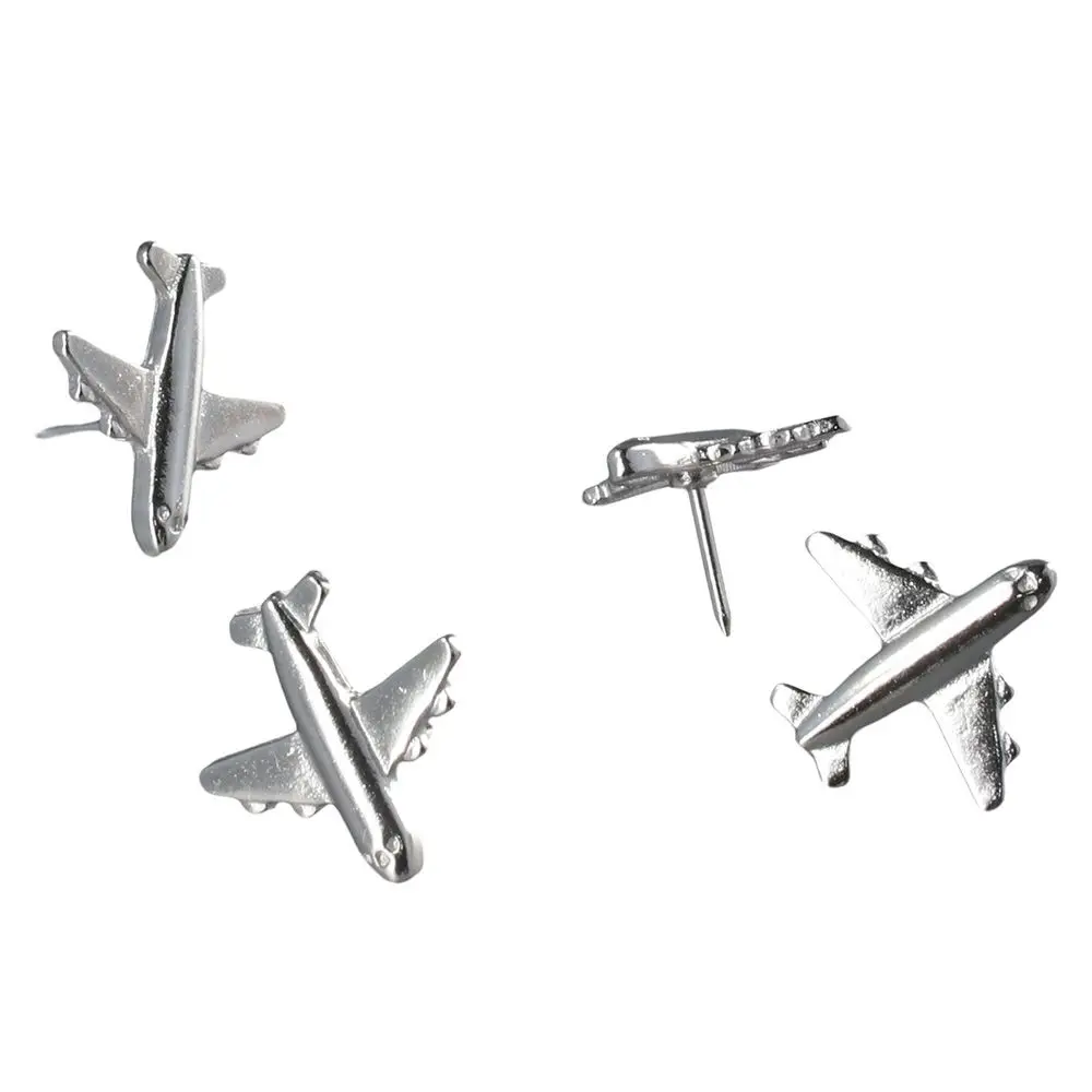 12PCS Airplane Pushpins Photo Map Thumbtacks Creative Drawing Pins Home Office Decor push pins