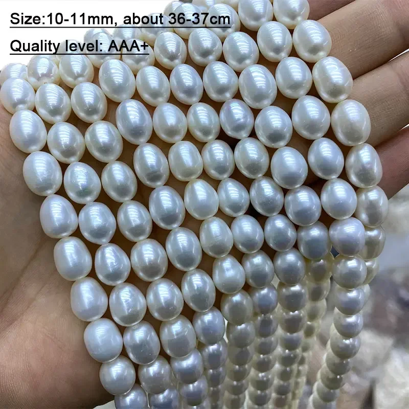 Natural Cultured Pearl Loose Beads – 8-9mm, Baroque Shape, Black/White/Pink, AA Quality
