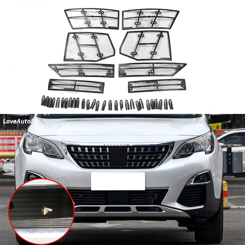 

Car Insect Screening Mesh Front Grille Insert Net Front Insect Screening Mesh Net Grille for Citroen Peugeot 4008 3008 Accessory