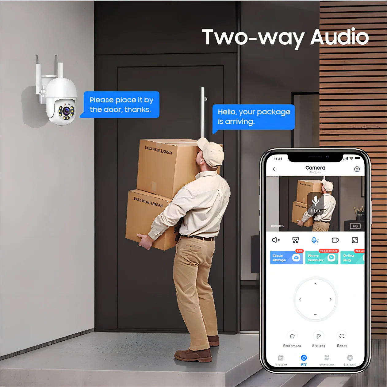 Tuya 4MP PTZ WIFI Network Camera Security Protection Outdoor IP66 Waterproof 5G Dual-band Camera Home Video Surveillance 4