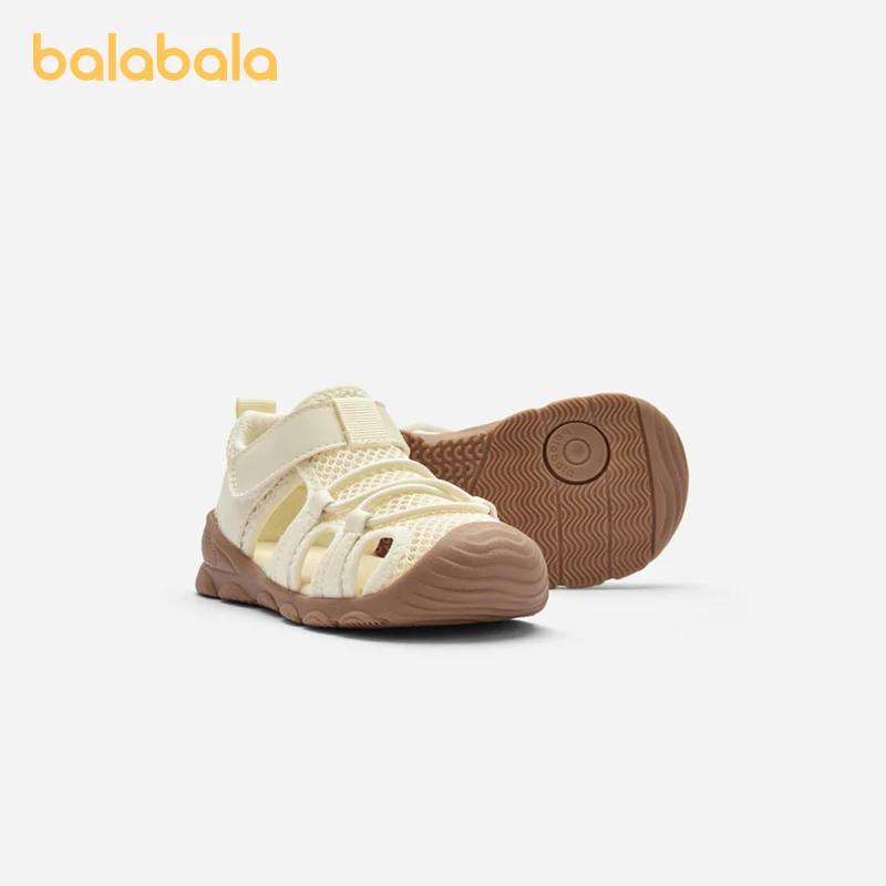 Balabala Baby Walking Shoes Boys Girls Children Sandals Shoes for Infants 2024 Summer New Anti-Slip Breathable Mesh 2