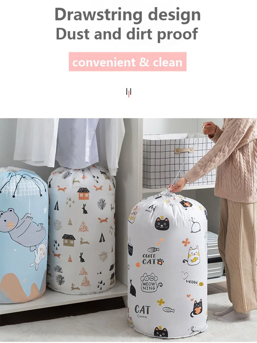 Luggage Bag Travel Organizer Blanket Toy Container Quilt Pillow Organizer Bedding Storage Large Capacity Clothes Storage Bag 3