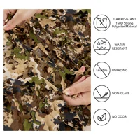BASSDASH Camo Netting Camouflage Mesh Water Resistant for Hunting Blind Party Decoration Sunshade Shooting Tree Stand Cover 2