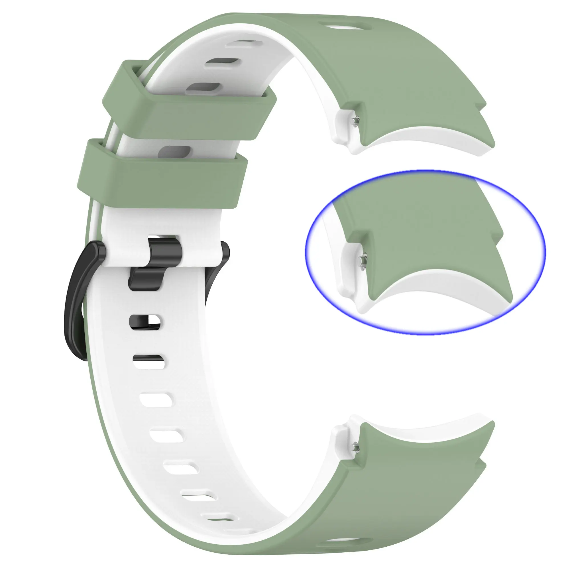 Premium 20mm Silicone Sports Watch Band - Universal Fit Strap