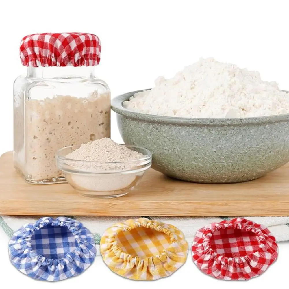 Cotton Cloth Fermentation Bottle Cover Portable Multifunction Sourdough Starter Jar Covers Reusable Dust Cover 1PC fermentation bottle cover