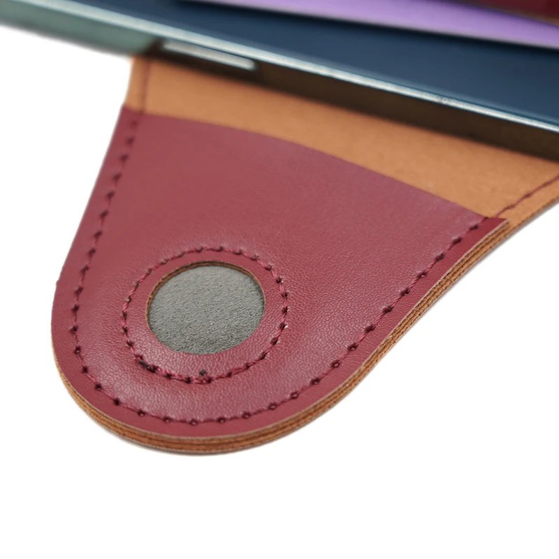 Sleek Double Layer PU Leather Clutch Bag