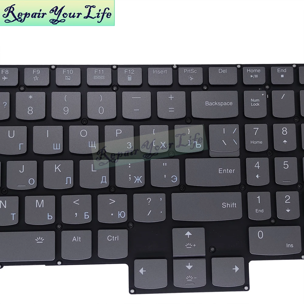 Teclado Retroiluminado Rgb Russo dos Eua para Lenovo Legion s7 16aph8 16arha7 16iah7 16irh8 82y4 82ug 82tf 82y3 Ru-en Inglês Teclados - Imagem 2