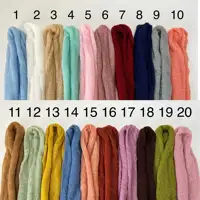 Don&Judy Soft Baby Photography Props Stretchy Wrap Hand Knit Mohair for Newborn Infant Photo Shoot Accessories Babyshower Gifts