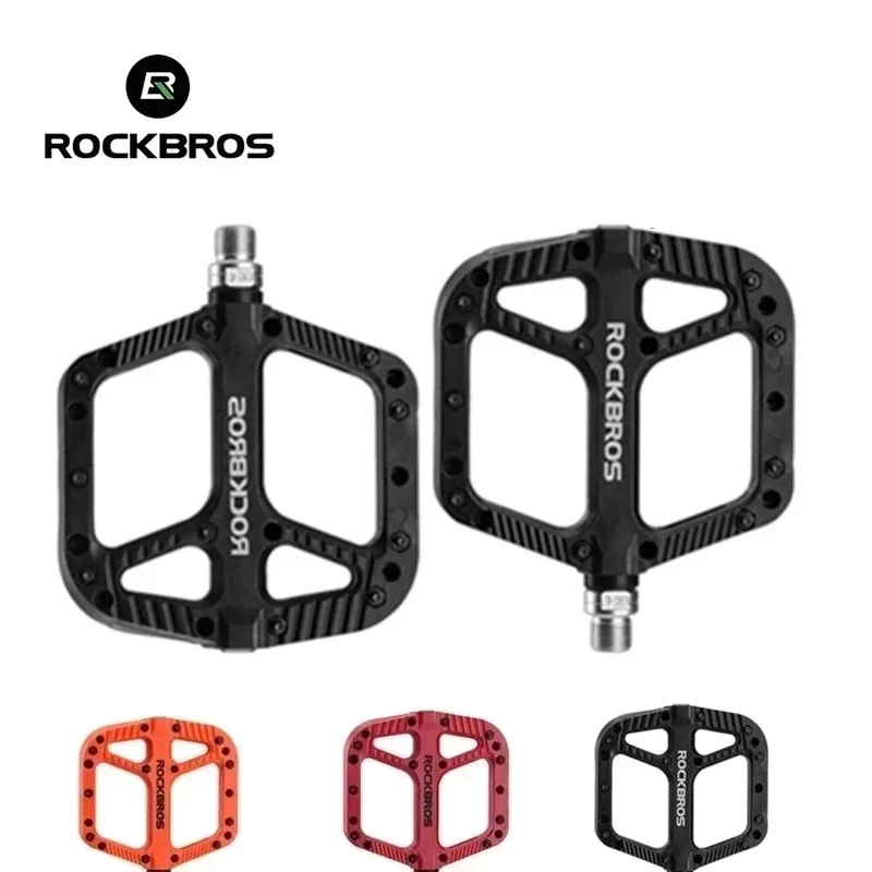 Mountain Road Bike Bicycle Bearing Pedals Wide Nylon Pedals Black YE 