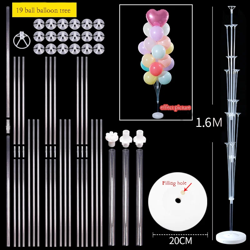 Birthday Party Decoration Set 1 Set Table Float Balloon Stand Birthday Party Decoration Festival Bath Wedding Balloon Stand Party Supplies Accessories