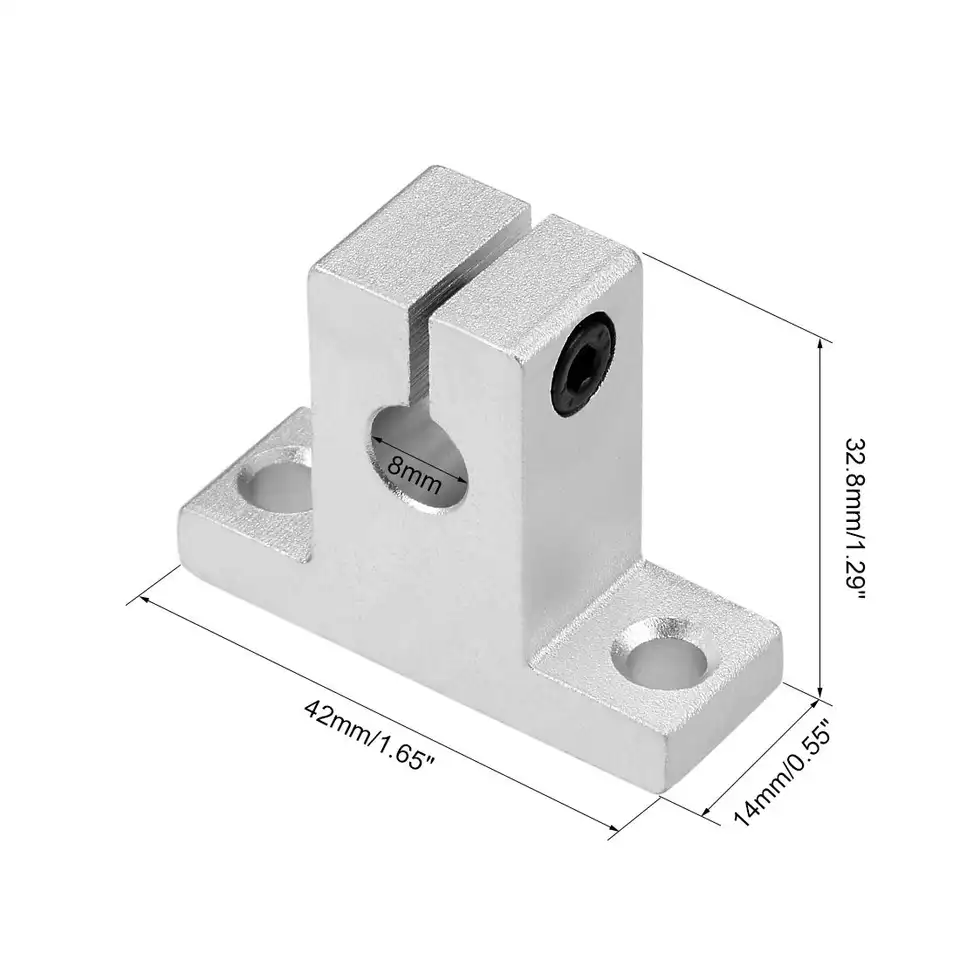 2/4pcs Sk8 Sk10 Sk12 Sk16 Sk20 Sk25 Sk30 8mm Linear Bearing Rail Shaft Support Xyz Table Cnc Router Sh8a 3d Printer Part image 11