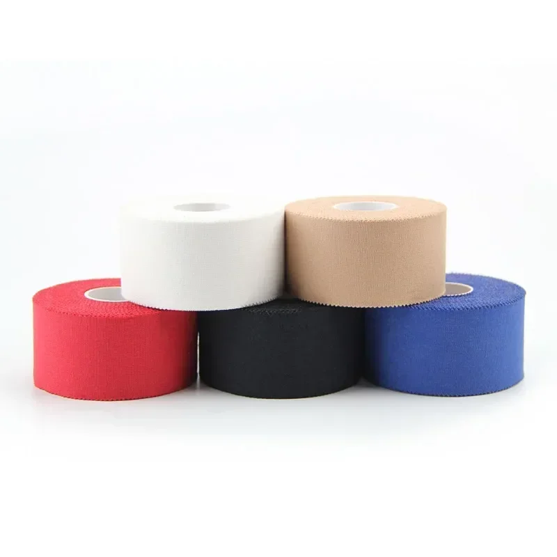 Athletic Tape 1pc Athletic Sports White Cotton Tape Sawtooth Adhesive Bandage for Muscle Knee Wrist Fingers Wrap Protection Muscle Support