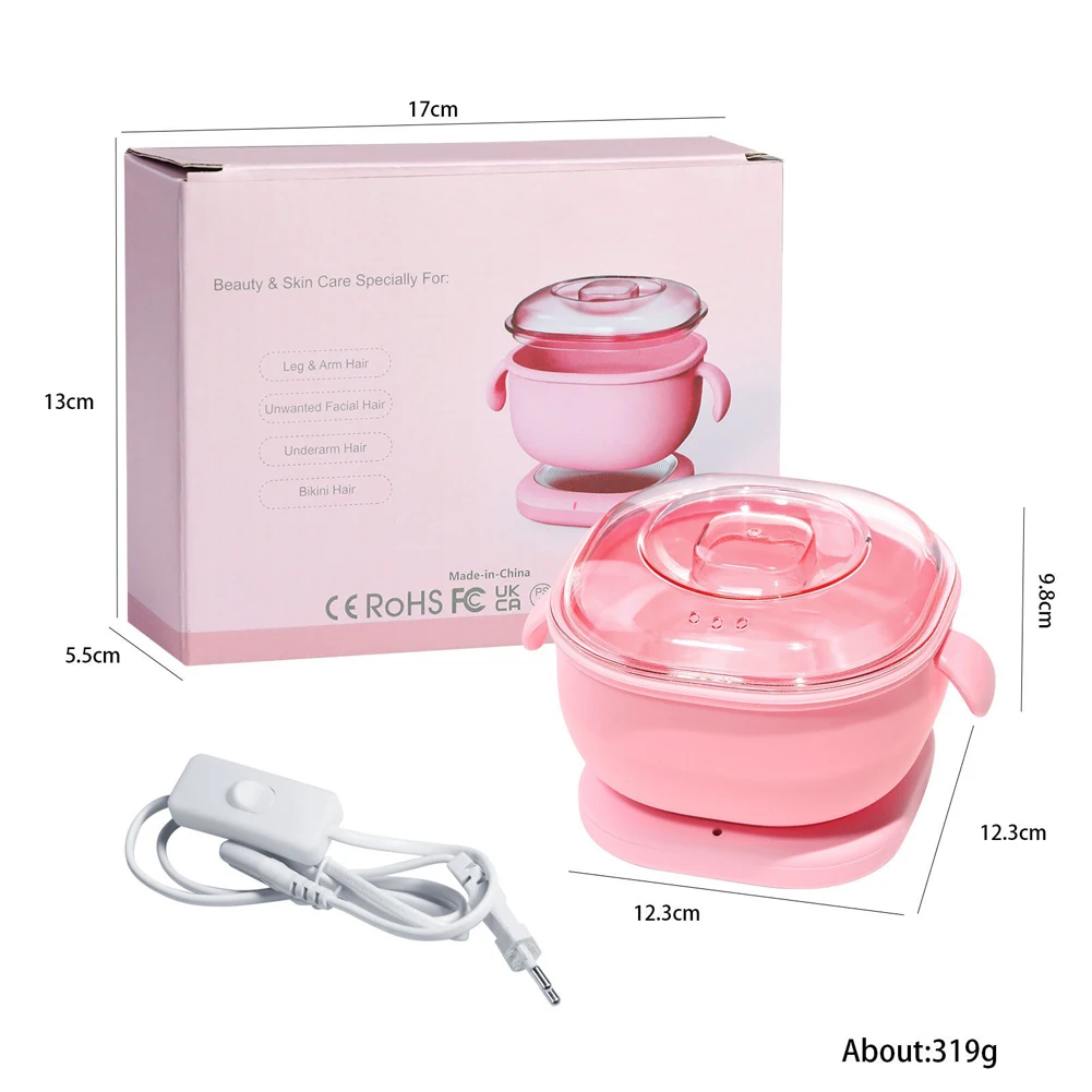 Wax Heater Warmer Machine Portable Folded Wax Heater Hair Removal Machine SPA Body Epilator Paraffin Pot 400ML US EU