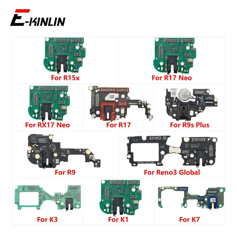 

Headphone Jack Port Board Flex For OPPO R17 RX17 R15x Neo R9 R9s Plus Reno3 Global K3 K7 K1 Microphone Mic Connector Flex Parts