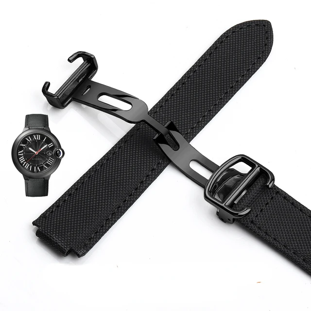 For Louis Vuitton Men's Women's First Layer Cow Leather Watch Strap LV Leather  Watch Band Black Raised Mouth 10 12mm Watchband - AliExpress