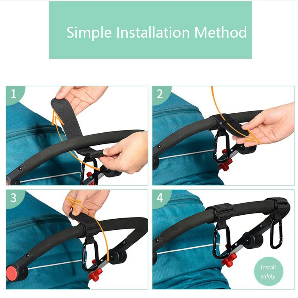 Stroller Accessories 2pcs Stroller Hook Pram Rotate 360 Degree Cart Organizer