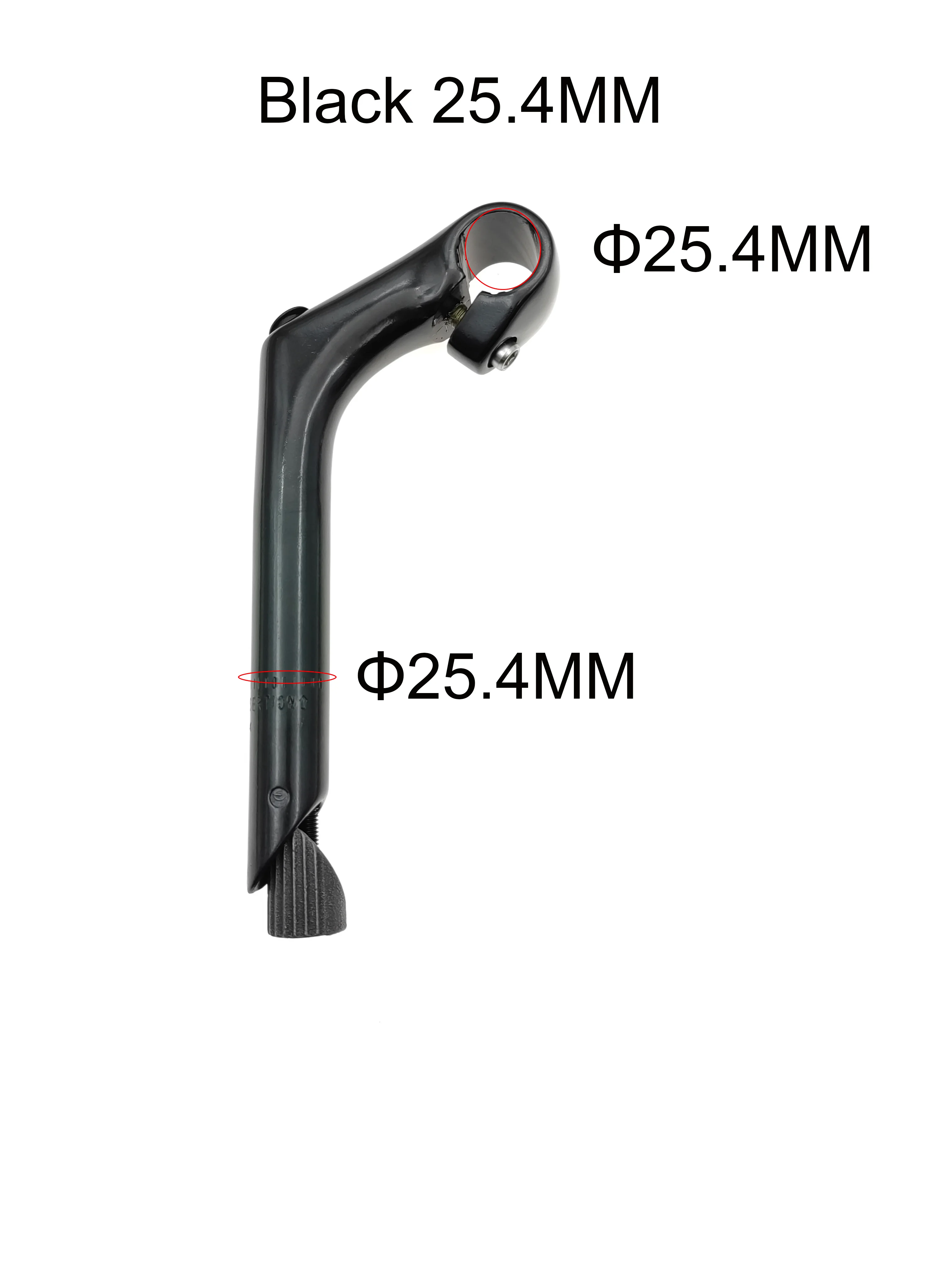 Potence Vélo Col De Cygne - Alliage Aluminium - Pour Fourche 22,2mm - Guidon 22,2/25,4mm