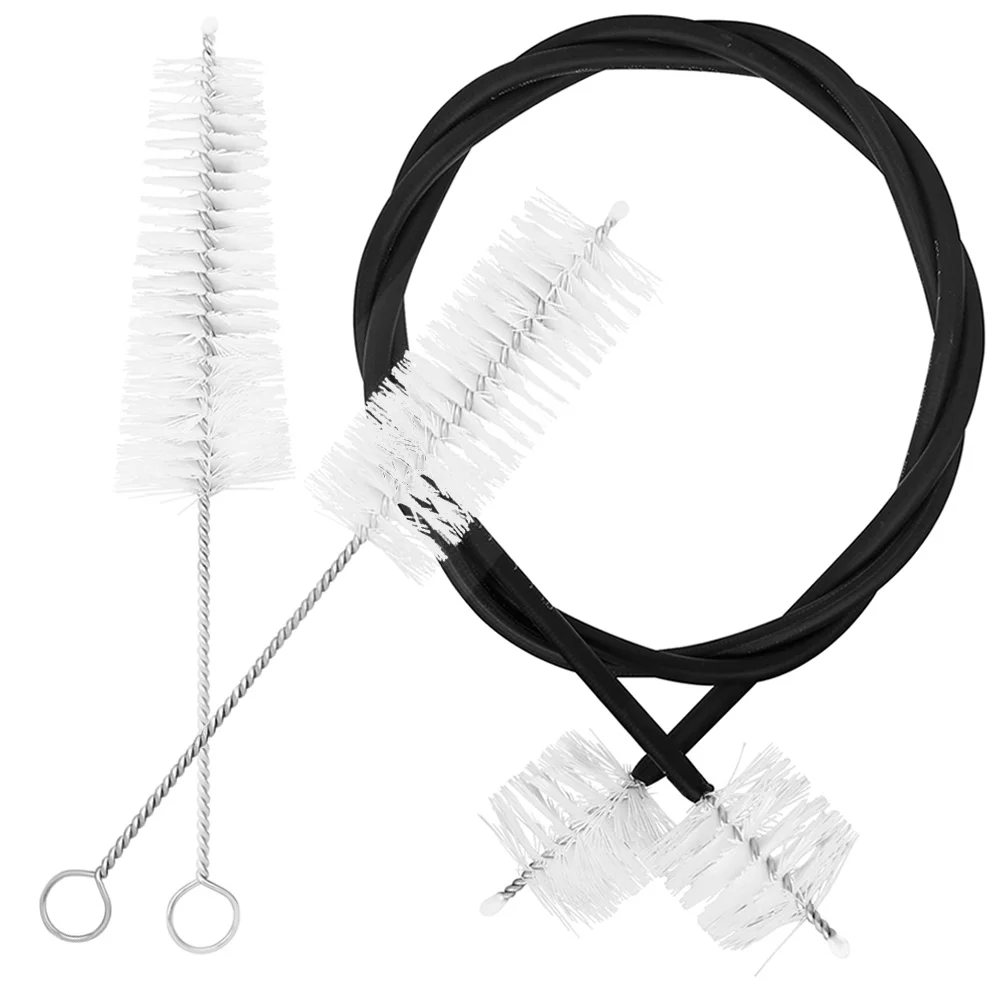 

3 Pcs Piece Set Cleaning Brush Car Accessories Trumpet Valve Brushes Natural Mane Metal Care Kit