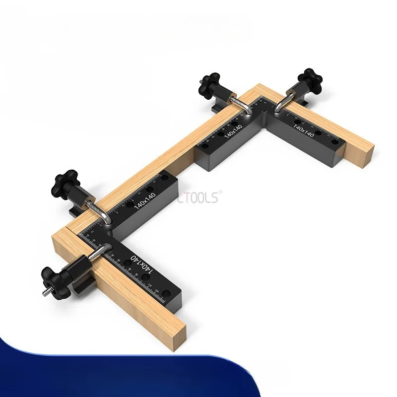 Carpentry Splicing Board Fixed Right Angle Ruler Woodworking L Ruler Aluminium Alloy Right Angle Positioning Ruler Tool Metal
