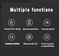 Mini GPS Tracker Locator Tuya Smart Life APP Key Finder Keychain Phones Kids Pet Item Anti Loss Alarm Smart Tag Finder 3