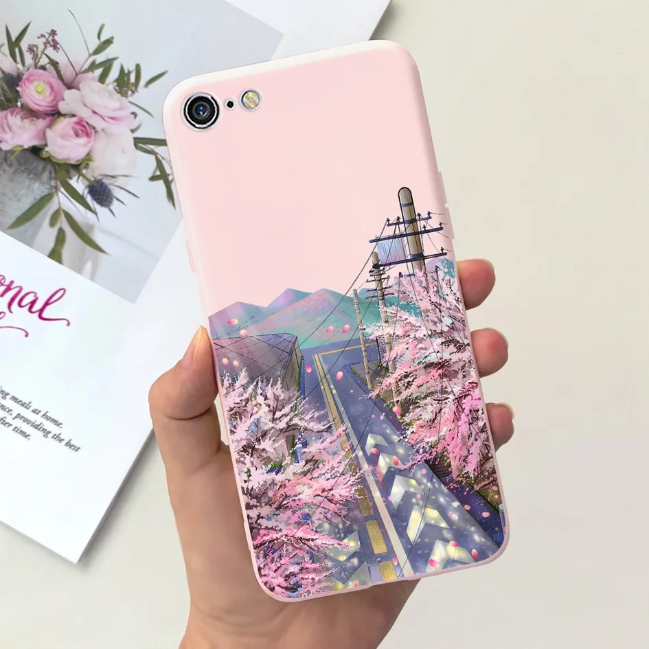 Fashion Marble Flower Slim Soft Silicone Back Cover Bumper Case