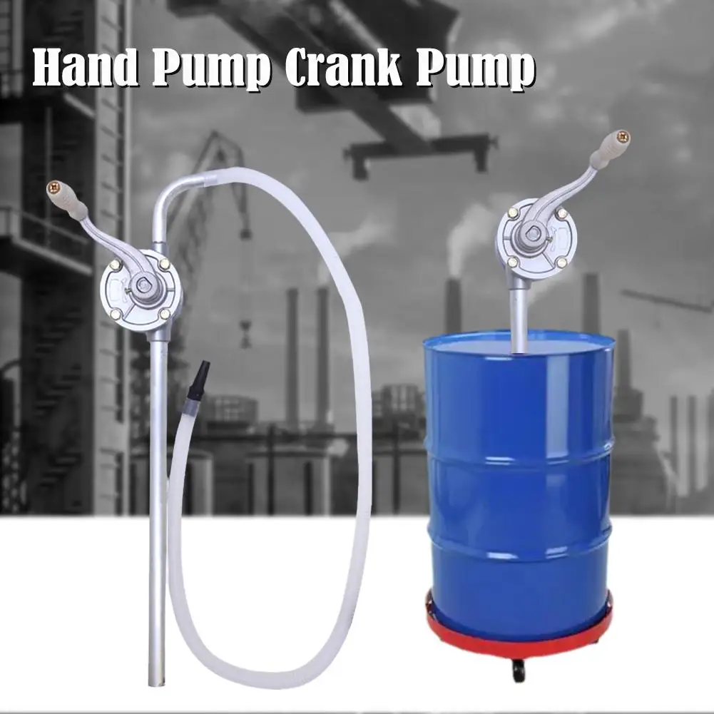 

Hand Pump Crank Pump Oil Barrel Pump Aluminum Transfer Pump Crank Barrel Manual Pump Syphon Fuel Saver For Gas Gasoline S3M1