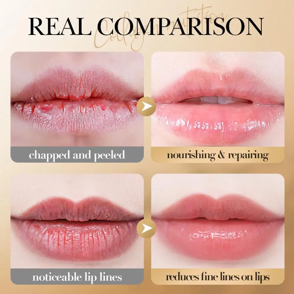 SADOER الكولاجين بلسم الشفاه ترطيب مكافحة تكسير اش...