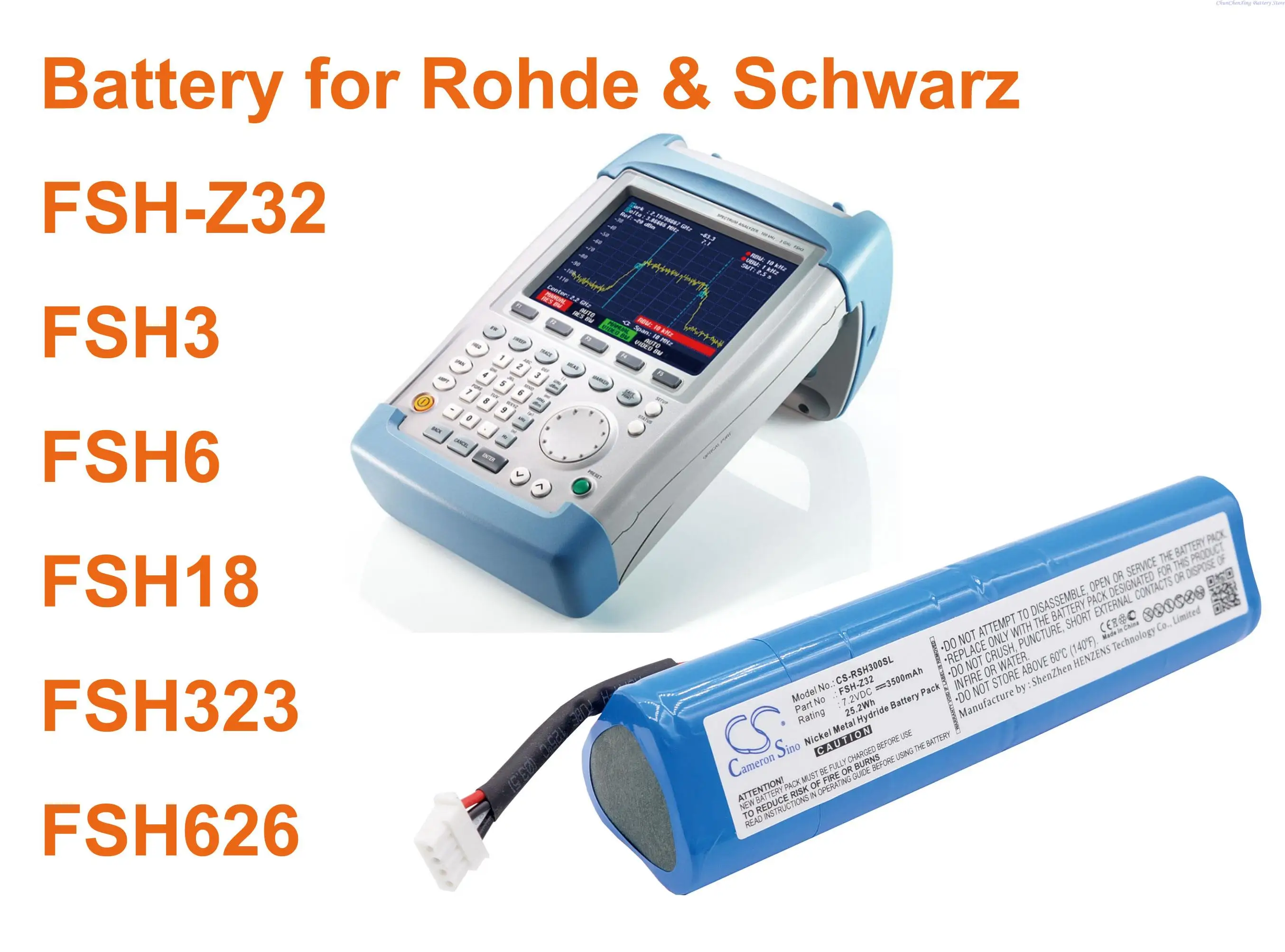 Fsh-Z32 Della Batteria Cameron Sino 3500Mah Per Rohde & Mt-Z Fsh18 Fsh3 Fsh323 Fsh6 Fsh626 Fsh-Z32