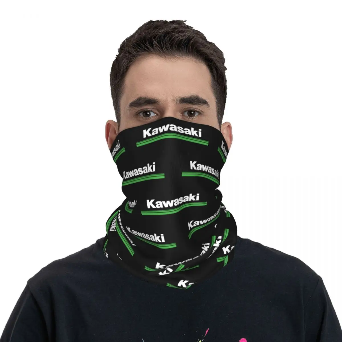 

Adult Motorcycle Kawasakis Motor Racing Bandana Merchandise Neck Cover Printed Mask Scarf Multi-use Headwear For Cycling