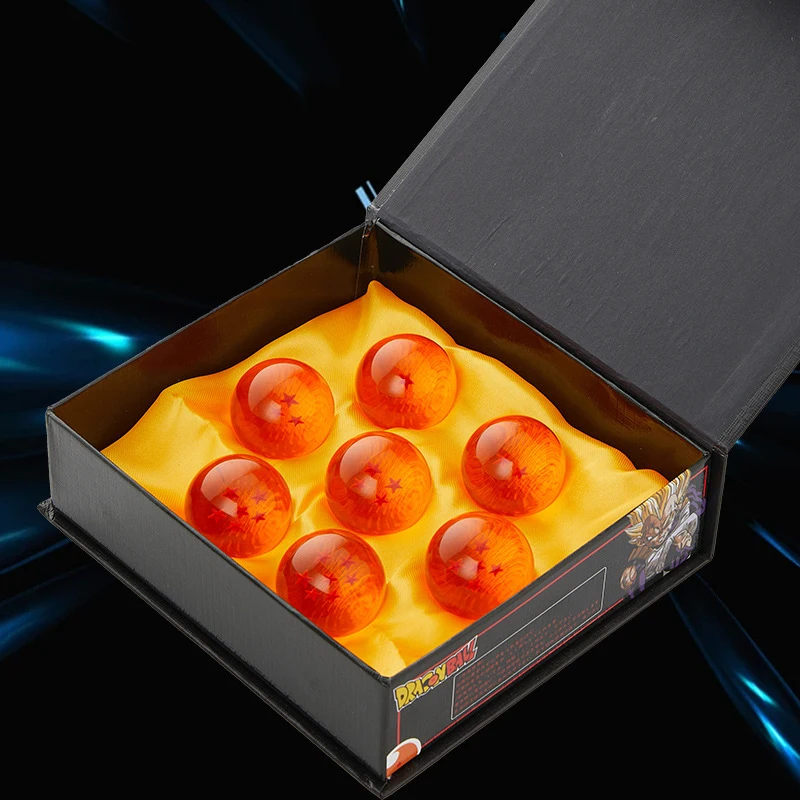 Anime Dragon Ball 7 teile/satz 1:1 Kristall Ball Action Figur Spielzeug DBZ Summon Shenron Wishing Balls Sammlung Modell Puppe Geschenke kinder