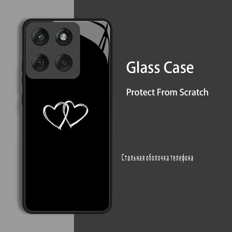 Sleek Tempered Glass & Hard Bumper Protective Case