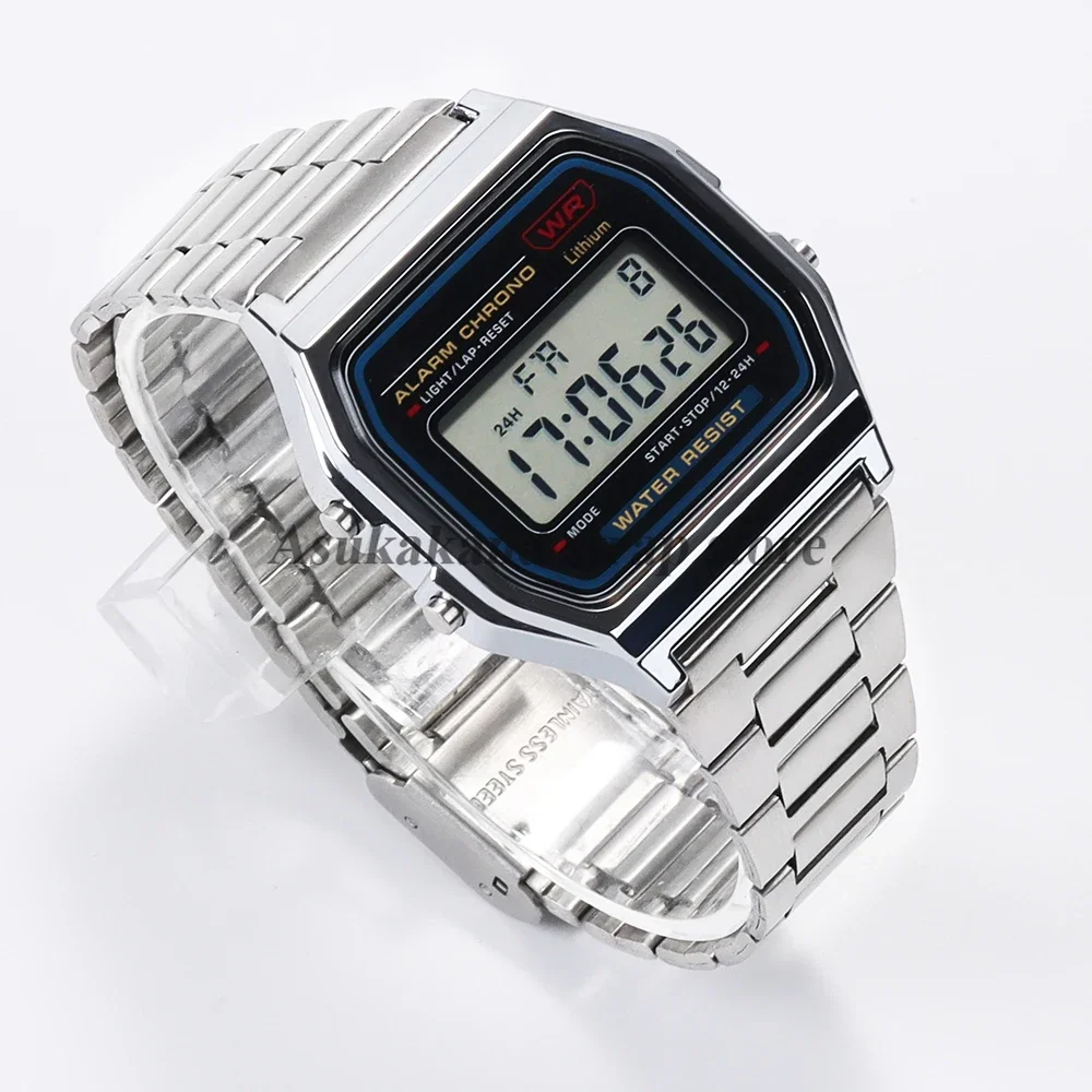 Sleek Stainless Steel 18mm Watch Band - Durable Metal Strap