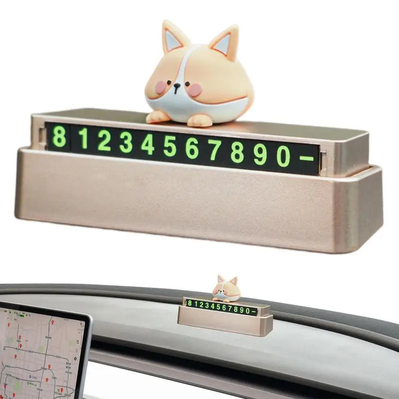 

Car Temporary Parking Card Parking Plate Phone Number Plate Mobile Car Card Number Plate Car Phone Number Plate For Dashboard