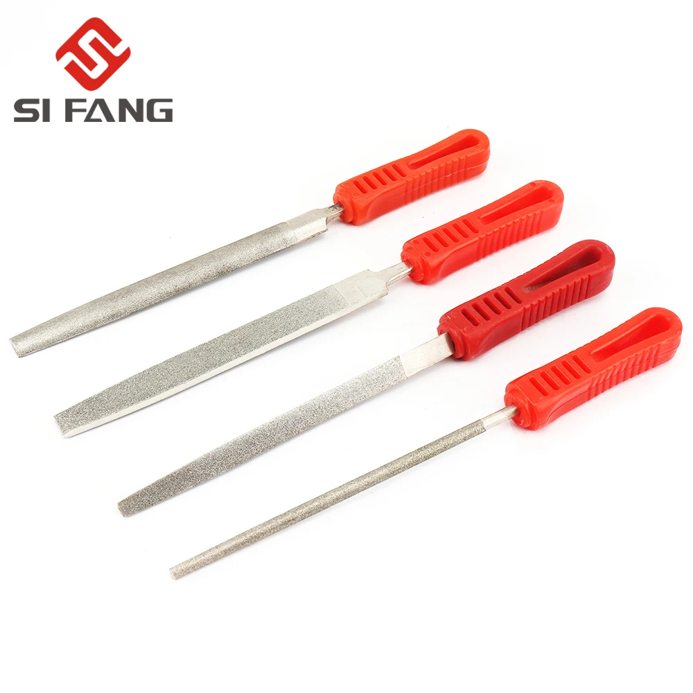 4pcs6InchFlatDiamondCoatingNeedleFileFilesMetalJewelryCrafts