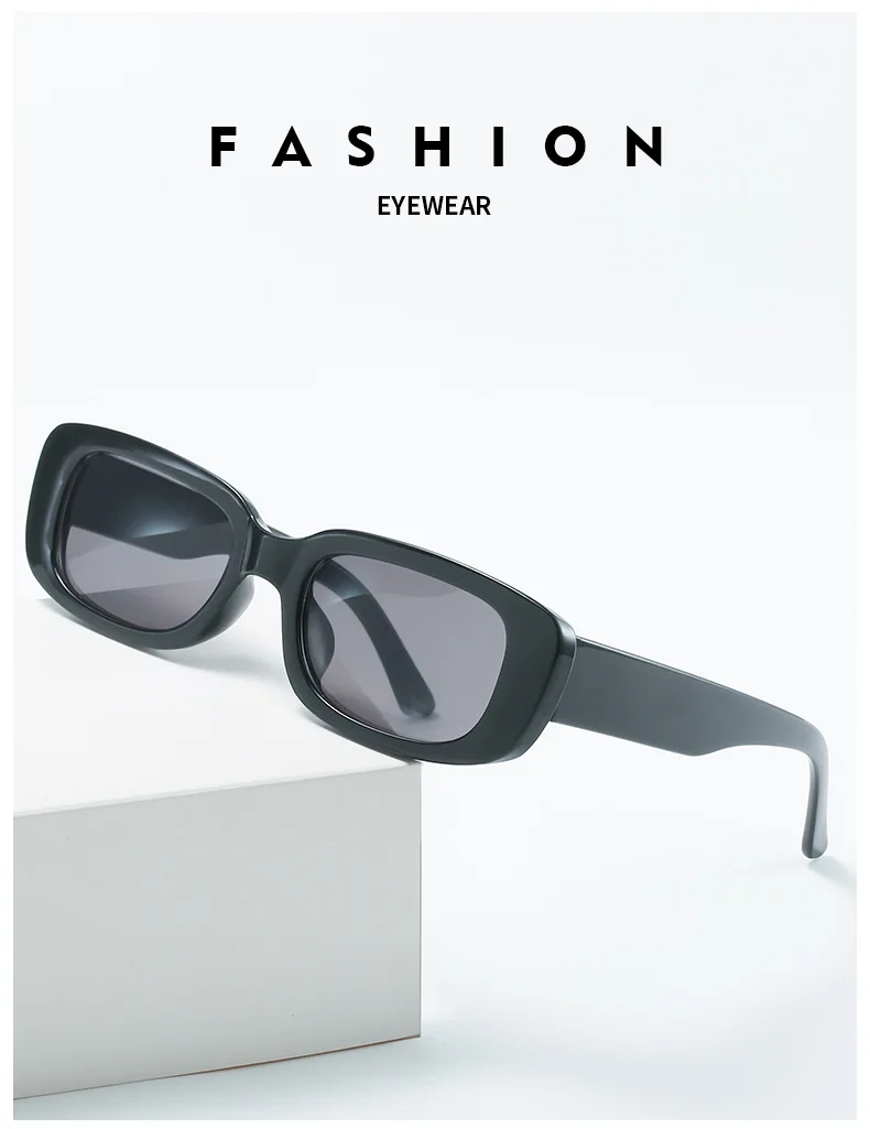 แว่นตากันแดดผู้หญิงสี่เหลี่ยมผืนผ้า Luxury ยี่ห้อ Designer แว่นตา Sun สำหรับหญิง Gradient Clear เลนส์ขนาดเล็ก Unisex Oculos De Sol
