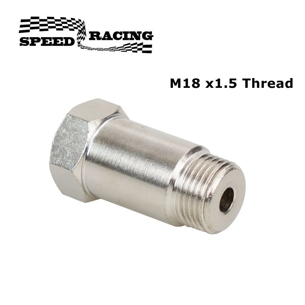 

Universal 18MM Thread O2 Extension Spacer M18 x1.5 Exhaust Oxygen Sensor Bung Adapter 44mm Iron Plating Nickel Extender TP-1022