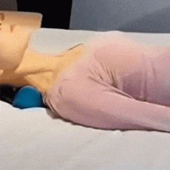 Description Picture 2 of itemNeck Pillow Massager Neck Shoulder Stretcher Massager Relaxer Cervical Chiropractic Traction Device Pillow for Pain Relief