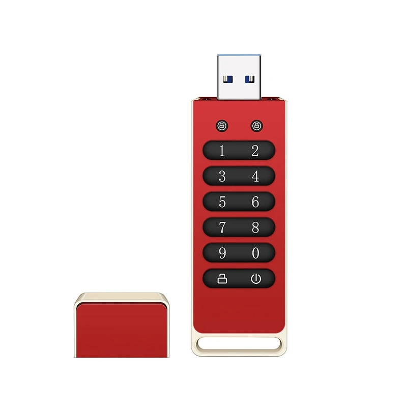 

Secure USB Drive, 128GB Encrypted USB Flash Drive Hardware Password Memory Stick with Keypad USB 3.1 Disk Flash