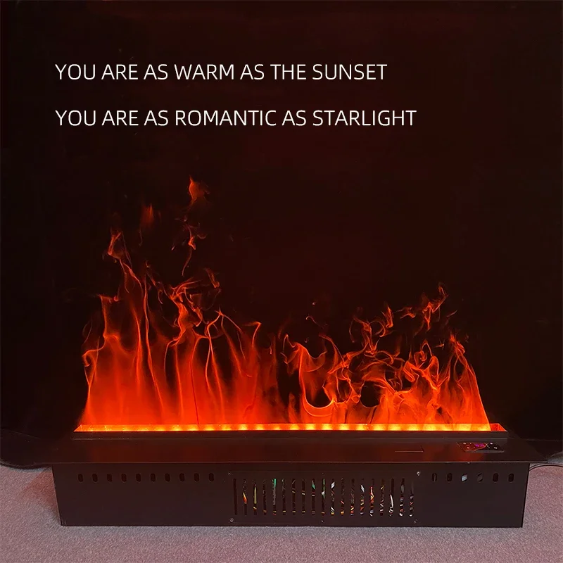 120CM 3D  fireplace humidifier interior decoration colorful flame touchable TV cabinet decoration electric fireplace