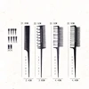 4 Style Professional Hair Dyeing Highlight Hair Brush Double-Sided Hook Rat Tail Comb Barber Hairdressing Comb Hair Styling Tool 6