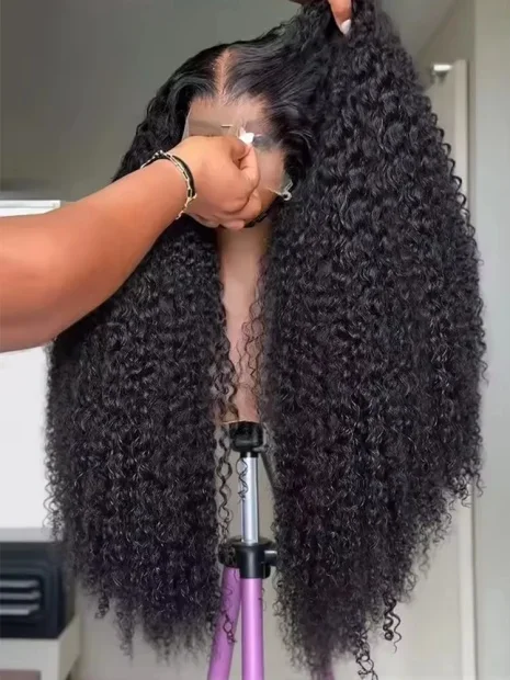 Lakeisha 250% Burmese Deep Wave Curly 13x6 HD Lace Front Human Hair Wig Water Wave 30 40 Inches 5x5 Lace Frontal Wig Pre Plucked 1