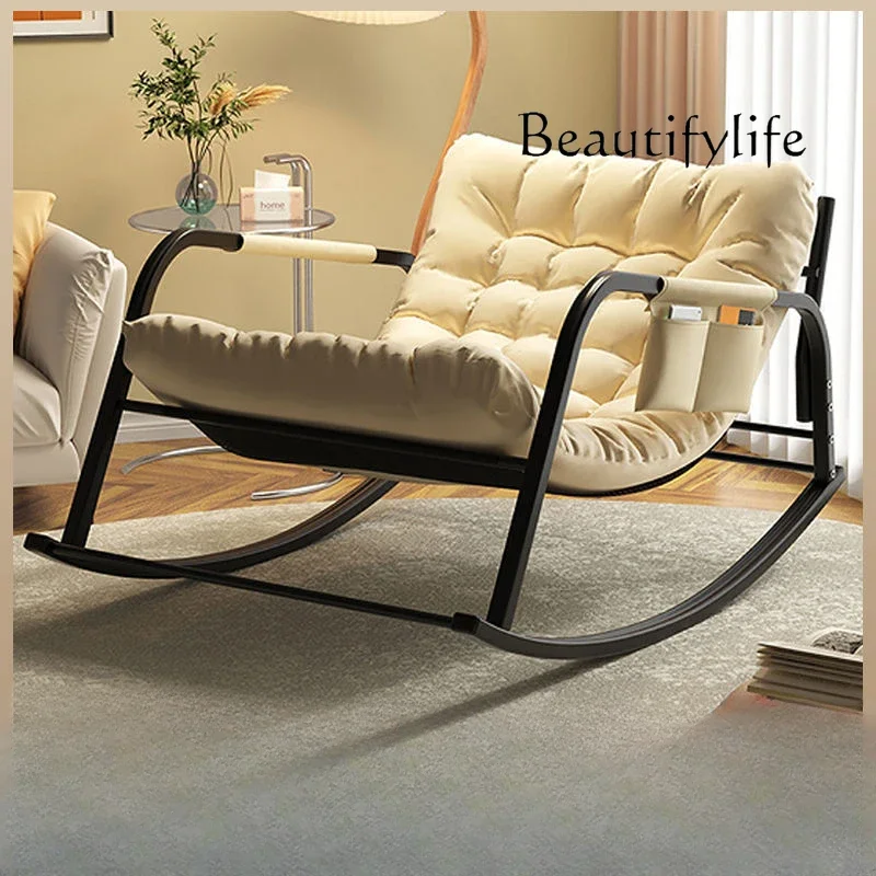 

Double Rocking Chair Recliner Adult Rocking Chair Balcony Home Lazy Sofa Internet Celebrity Light Luxury Leisure Chair